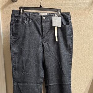 White House Black Market Sparkly Jeans Size 10 Brand New Gray/Blue